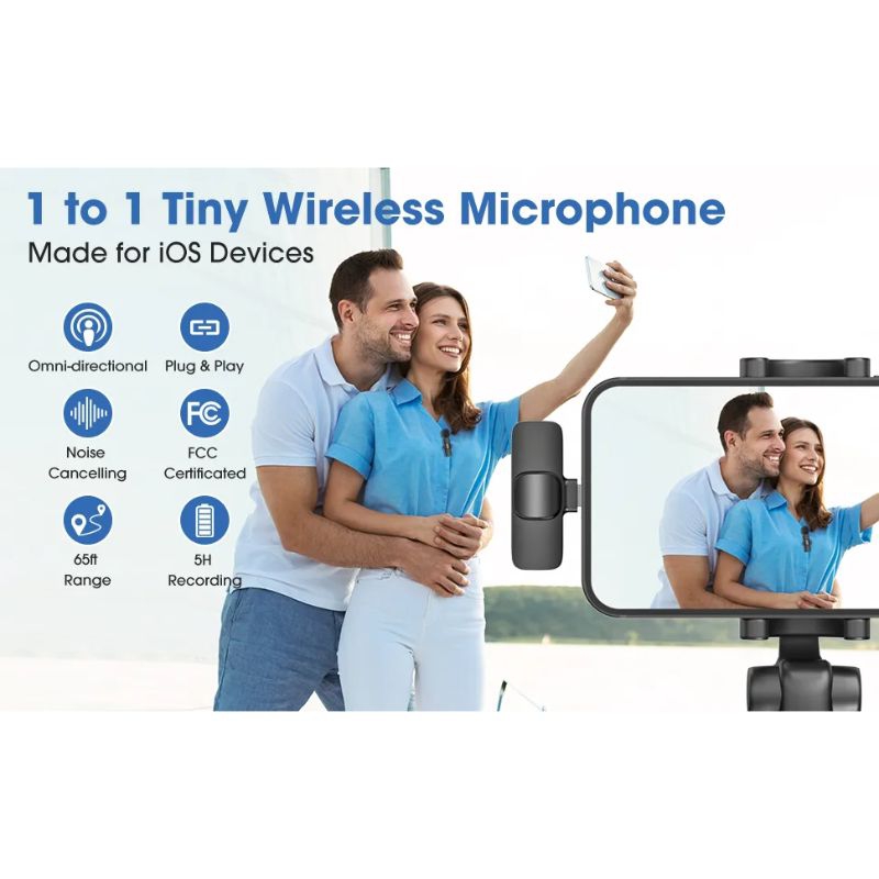 Foto 7 pulgar | Micrófono Lavalier Inalámbrico Usb C Recargable - Venta Internacional