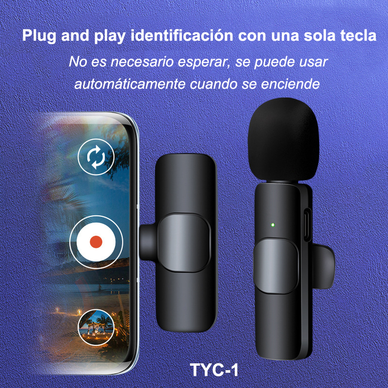 Foto 5 pulgar | Micrófono Inalámbrico Mini Type-c Para Grabación Android Tyc-1 - Venta Internacional.