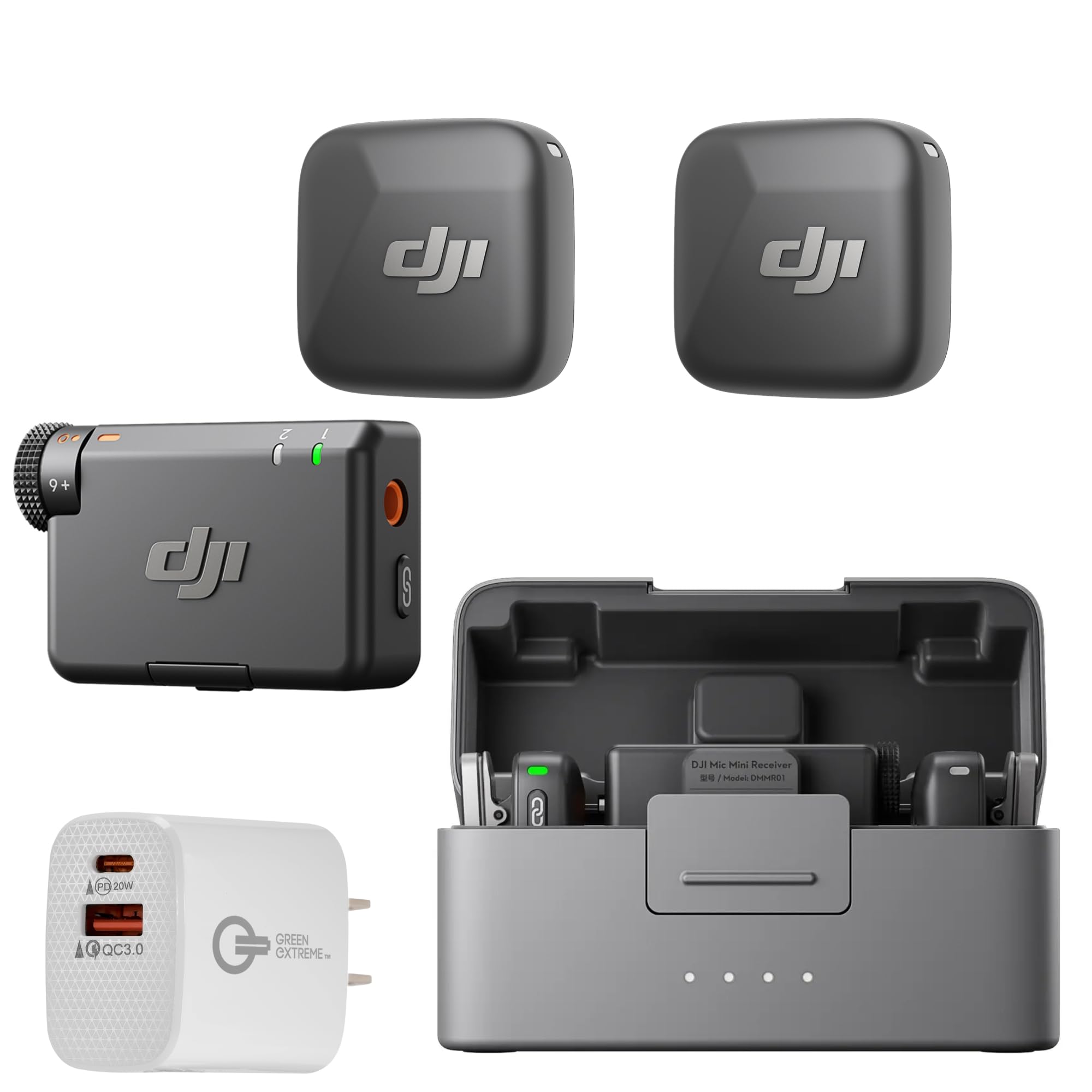 Micrófono Inalámbrico Dji Mic Mini (2 Tx + 1 Rx) Con Cargador - Venta Internacional.