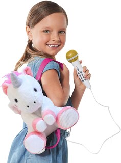 Foto 1 | Mochila De Peluche Singing Machine Kids Sing Along Crew Uni Queen Con Altavoz, Micrófono, Canciones.