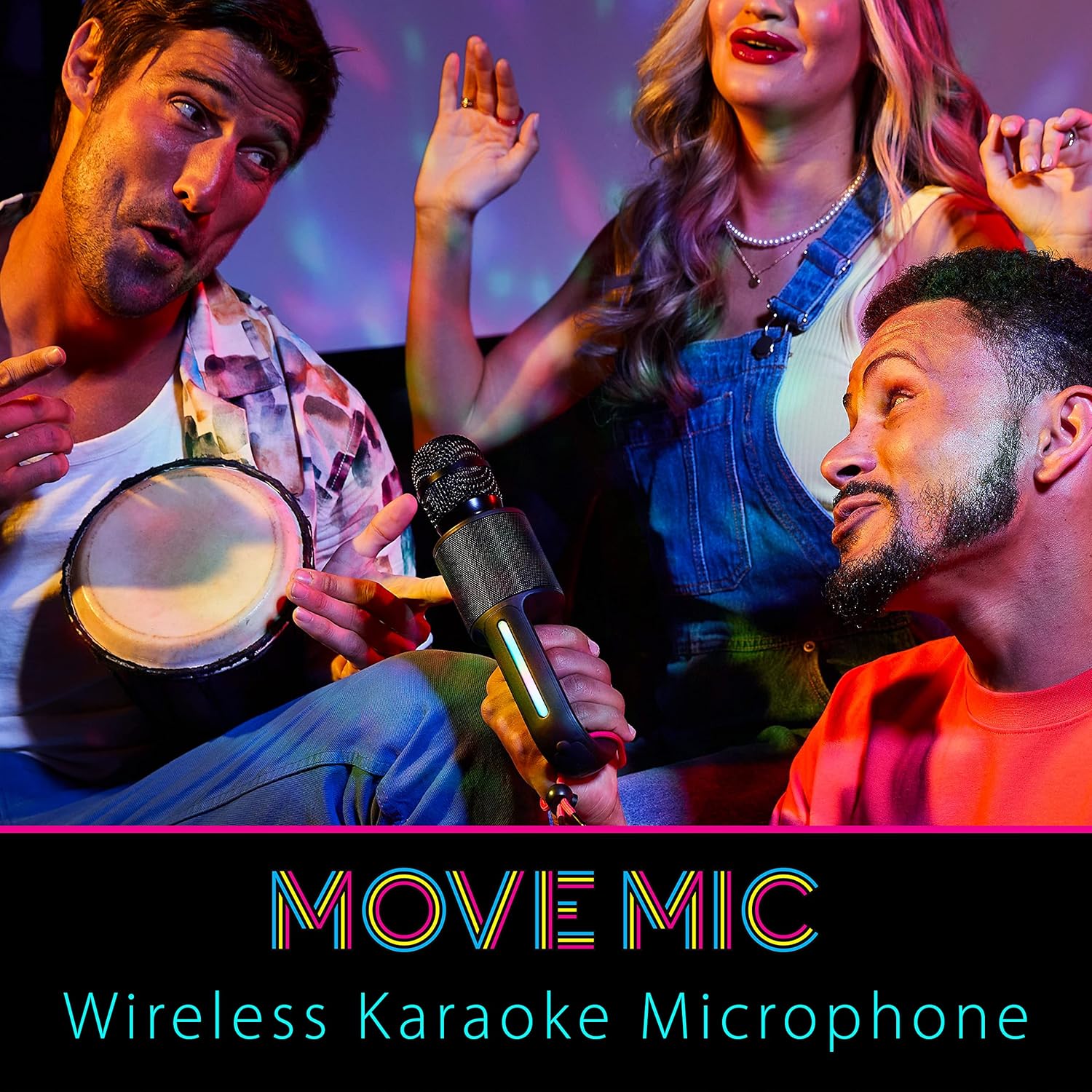 Foto 3 pulgar | Micrófono Karaoke Bluetooth Singing Machine Con Altavoz, Luces Led Y 22 Efectos De Voz, Portátil Para Adultos