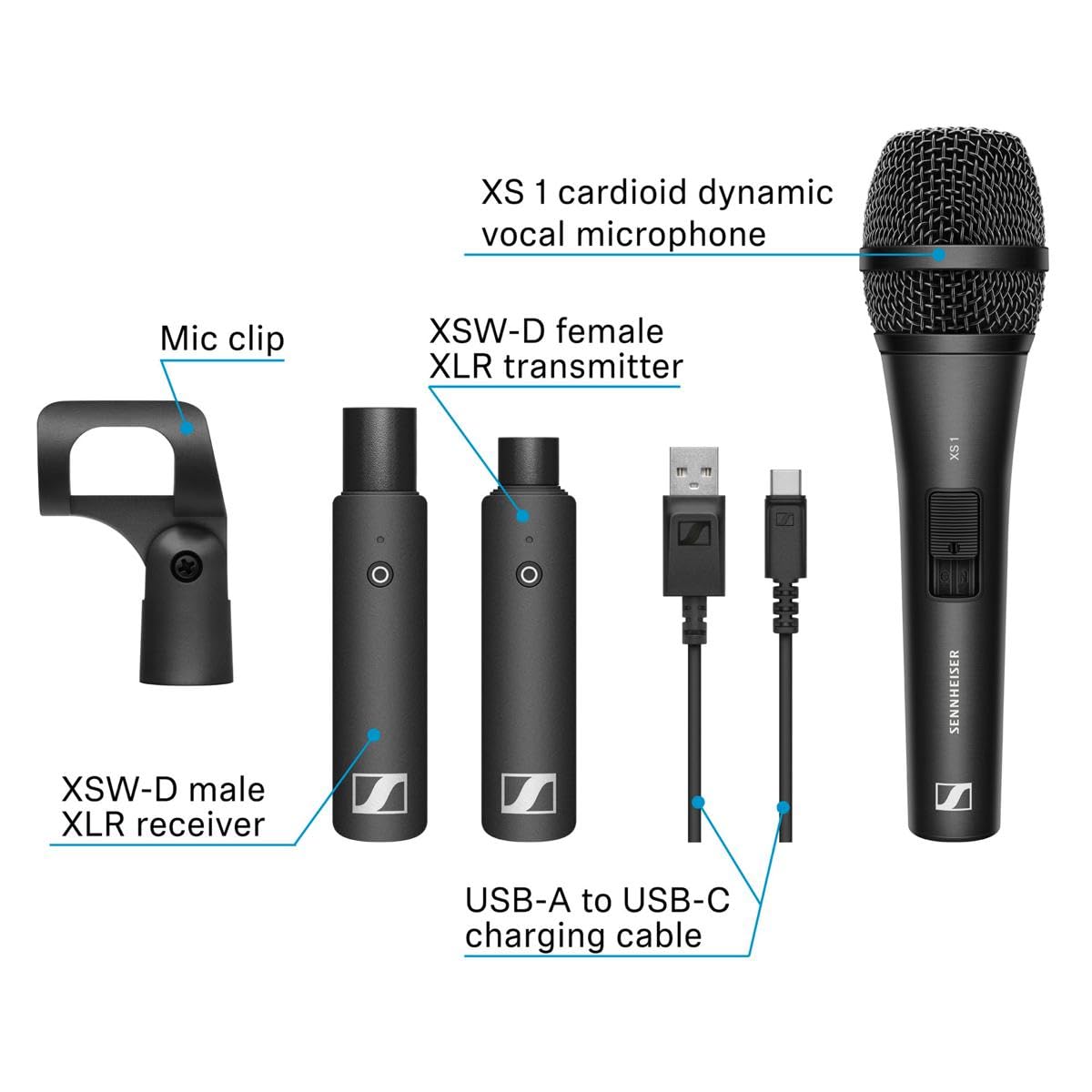 Foto 4 pulgar | Sistema De Micrófono Inalámbrico Sennheiser Vocal Set (508484) - Venta Internacional.