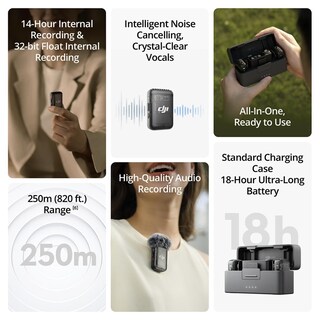 Foto 2 | Micrófono Inalámbrico Dji Mic 2 (2 Tx + 1 Rx) Con Estuche De Carga - Venta Internacional.