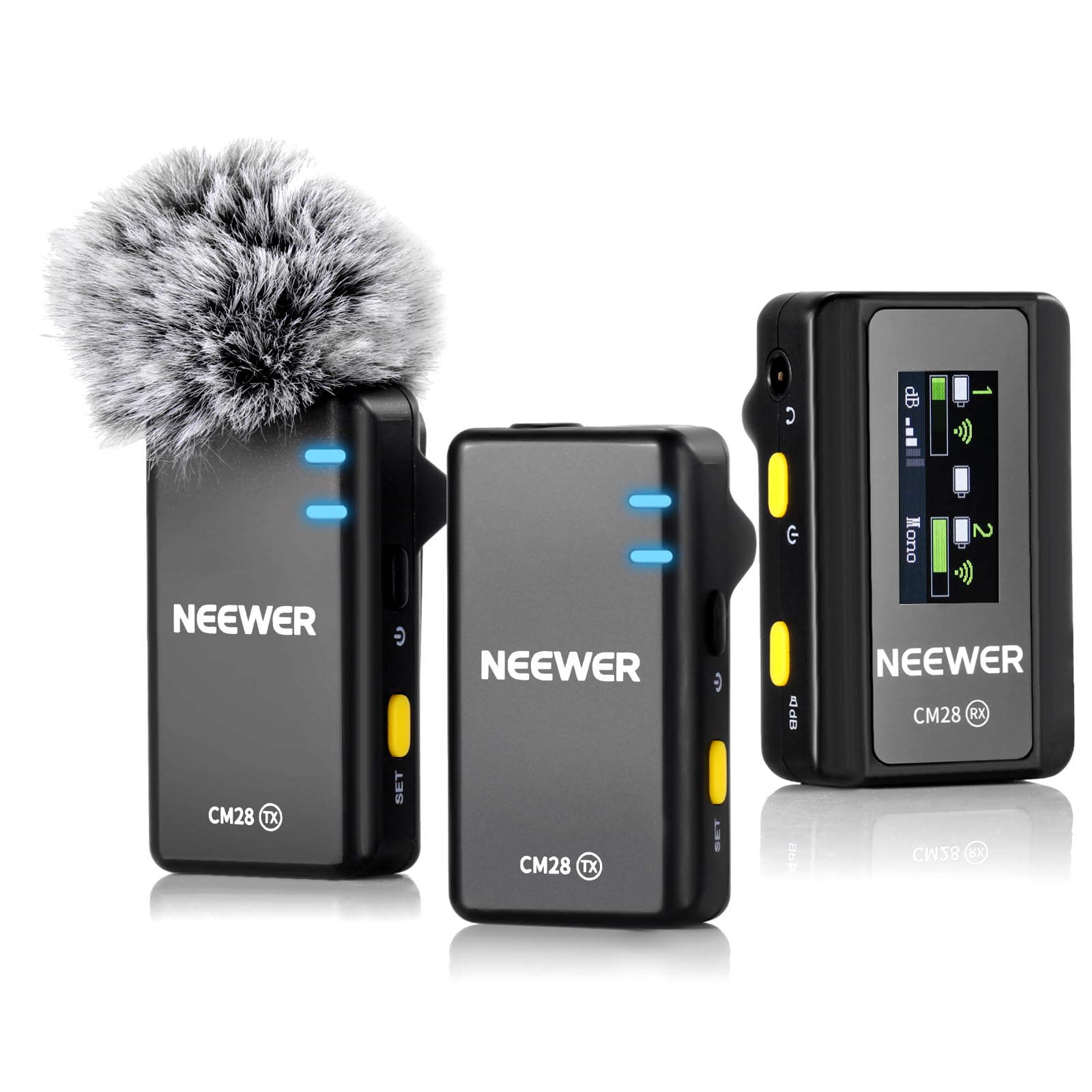 Sistema De Micrófono Inalámbrico Lavalier Neewer Cm28 Con 4 Gb - Venta Internacional.