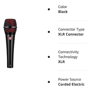 Foto 5 | Micrófono Portátil Se Electronics V7 Black Studio Grade - Venta Internacional.