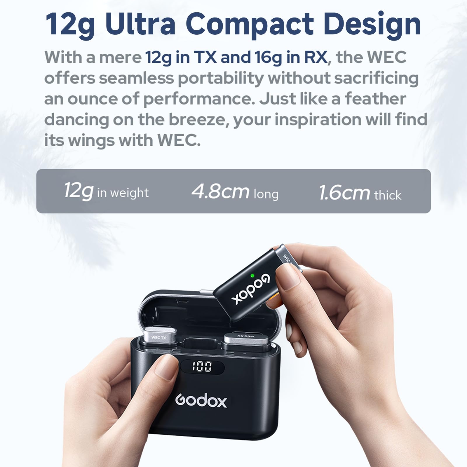 Foto 2 | Micrófono Lavalier Inalámbrico Godox Wec Kit2 Con Cancelación De Ruido - Venta Internacional.
