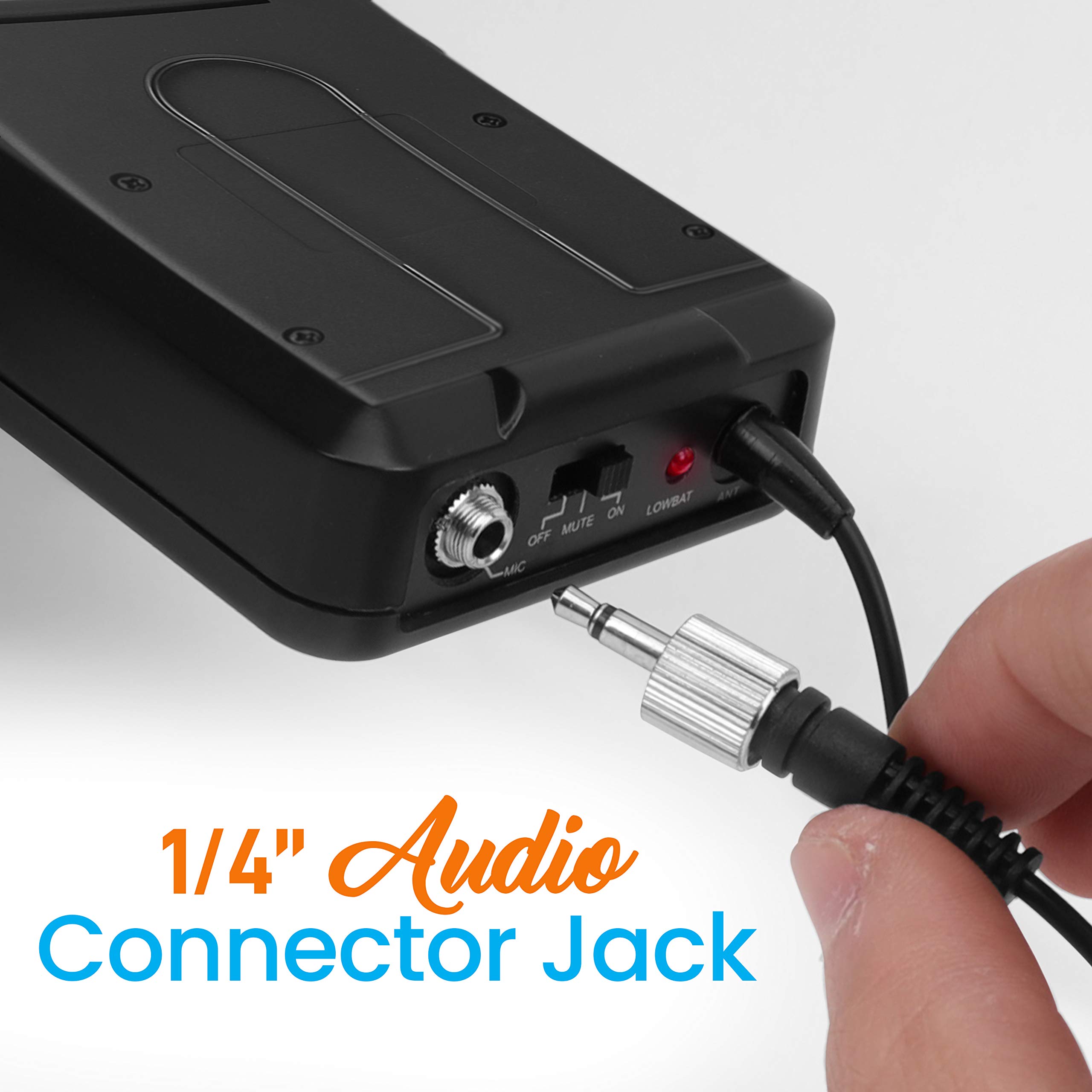Foto 6 pulgar | Sistema De Micrófono Inalámbrico Pyle Uhf Con Auriculares Y Lavalier - Venta Internacional.