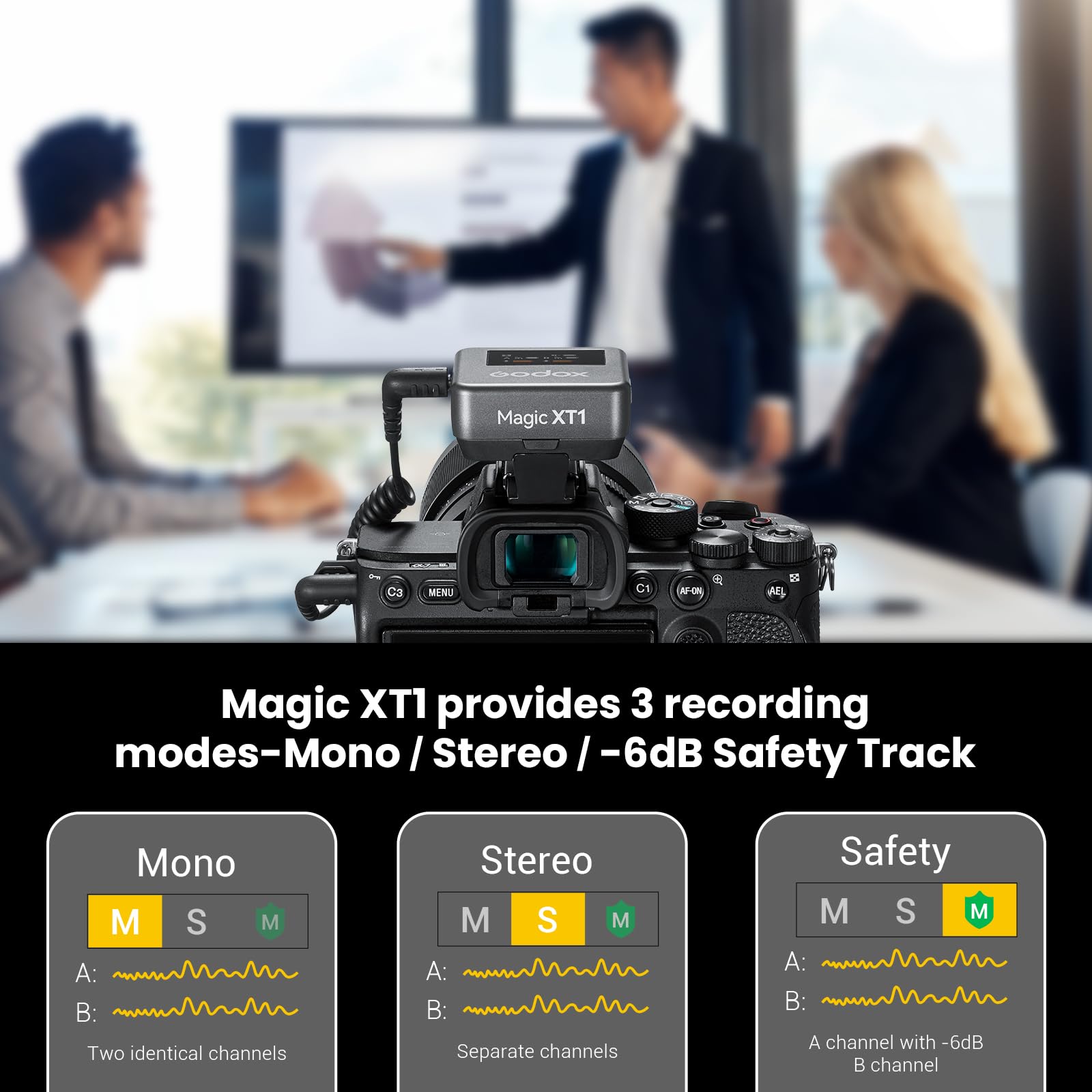 Foto 5 pulgar | Micrófono Lavalier Inalámbrico Godox Magic Xt1 Para Cámara/teléfono - Venta Internacional.
