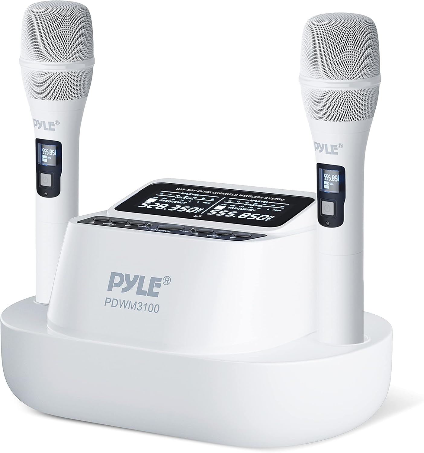 Foto 4 pulgar | Sistema De Micrófono Inalámbrico Pyle Uhf Con Receptor De 2x100 Canales - Venta Internacional.