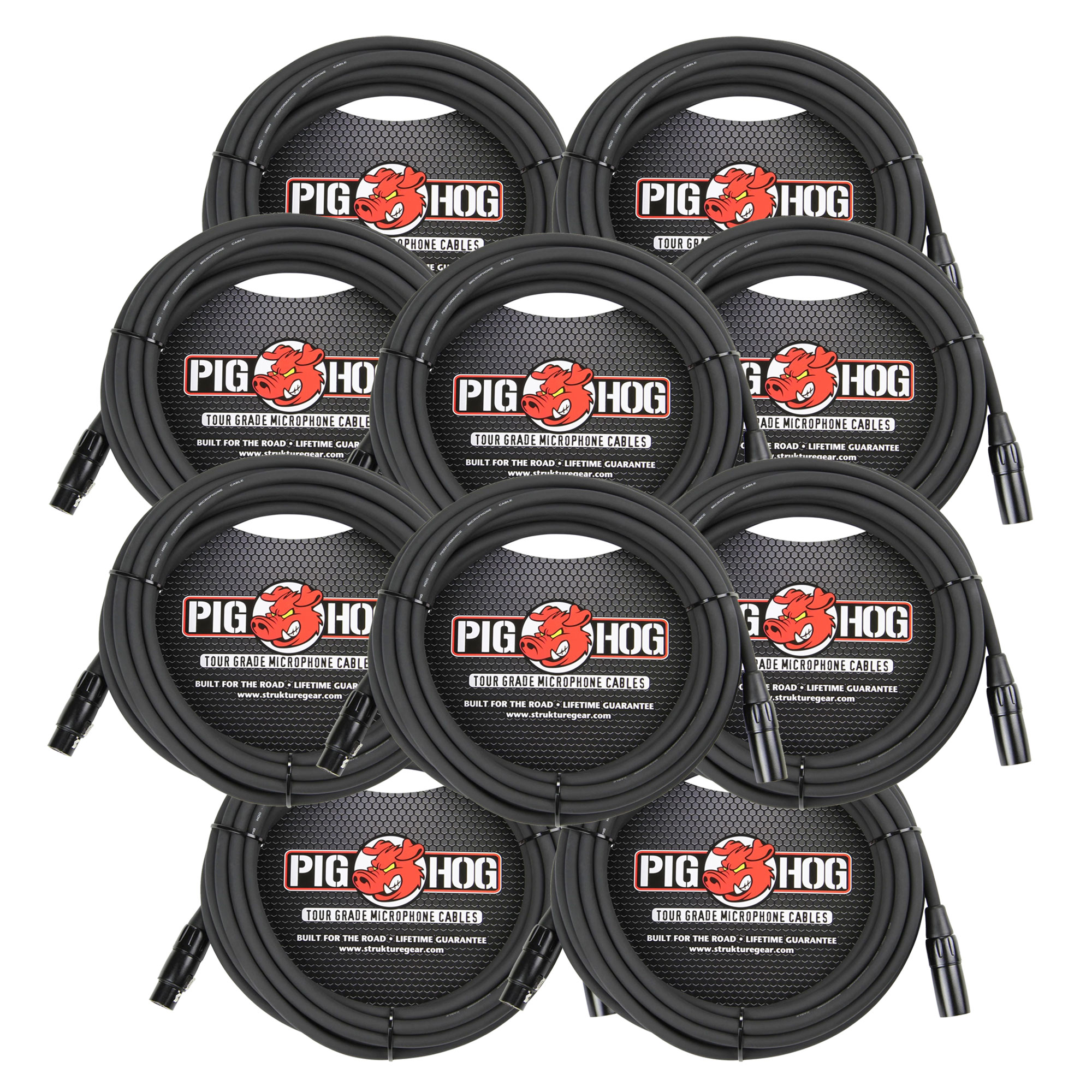 Cable De Micrófono Pig Hog Phm25 De Alto Rendimiento, 8 Mm, Xlr, 7,6 M - Venta Internacional.