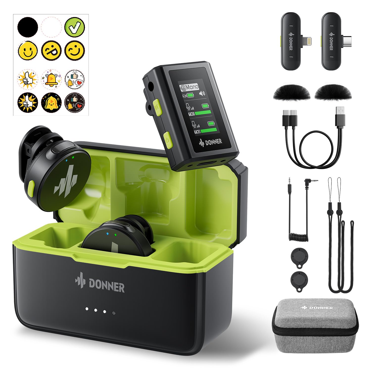 Foto 2 pulgar | Micrófono Lavalier Inalámbrico Donner Vpm-20 Para Iphone/android - Venta Internacional.