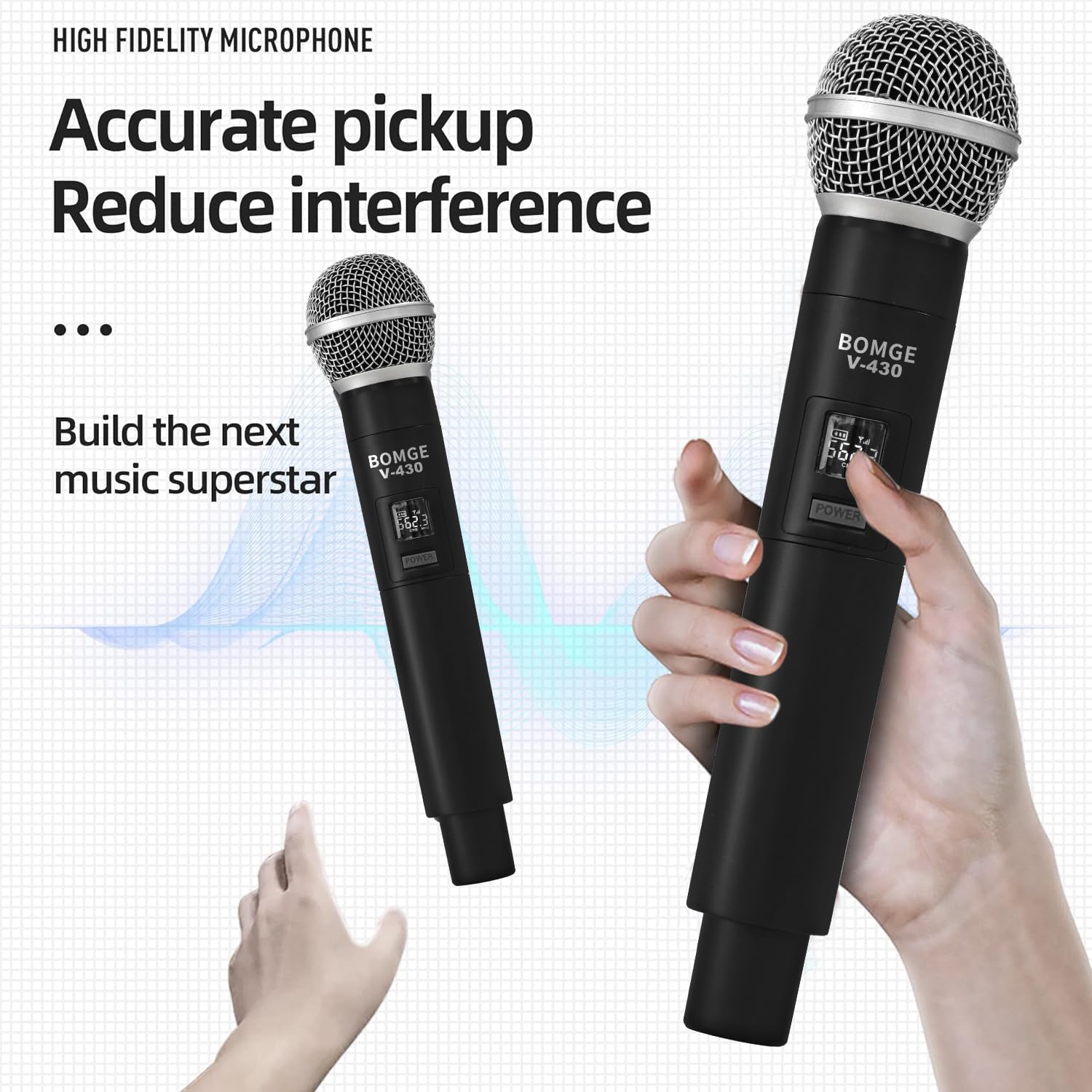 Foto 4 pulgar | Sistema De Micrófono Inalámbrico Bomge Pro V430 De 4 Canales Con 4 Micrófonos - Venta Internacional.