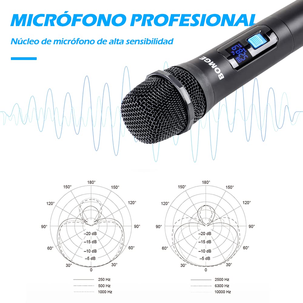 Foto 6 pulgar | Sistema De Micrófono Inalámbrico Bomge V410 De 4 Canales Con 4 Micrófonos - Venta Internacional.