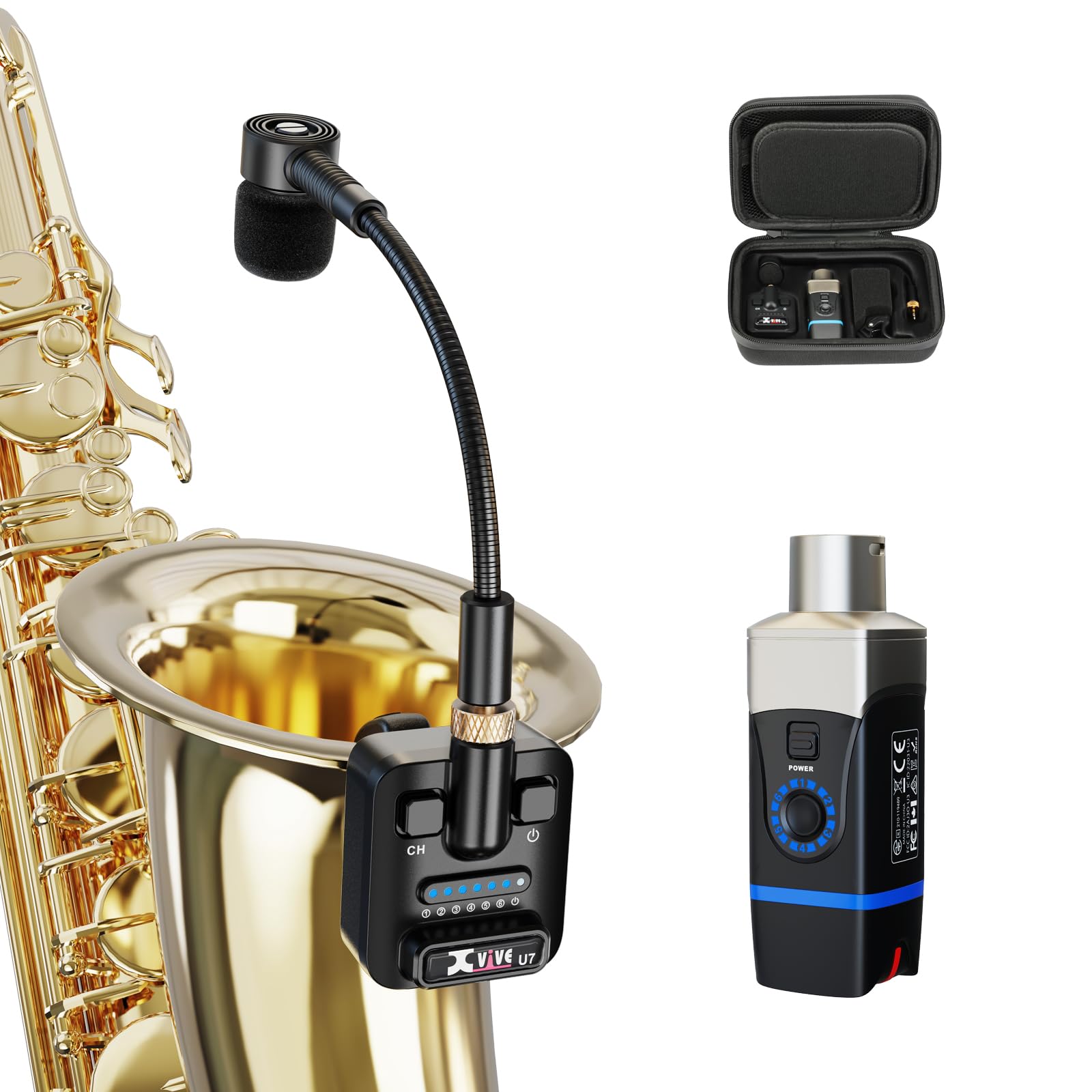 Foto 1 | Micrófono Inalámbrico Para Saxofón Xvive U7 2.4ghz Para Latón - Venta Internacional.