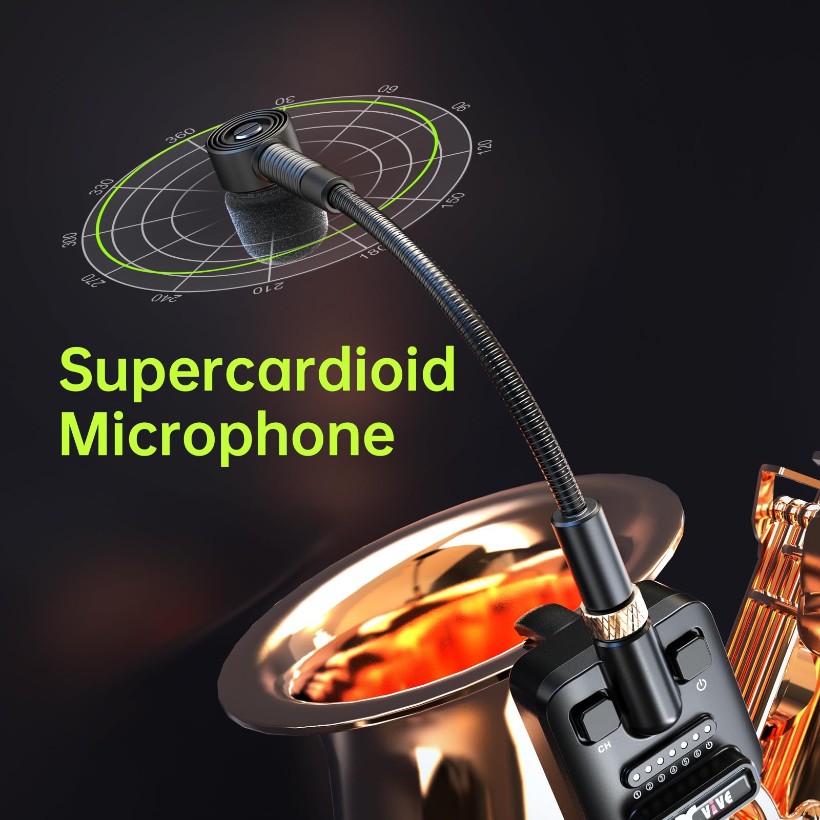 Foto 5 pulgar | Micrófono Inalámbrico Para Saxofón Xvive U7 2.4ghz Para Latón - Venta Internacional.