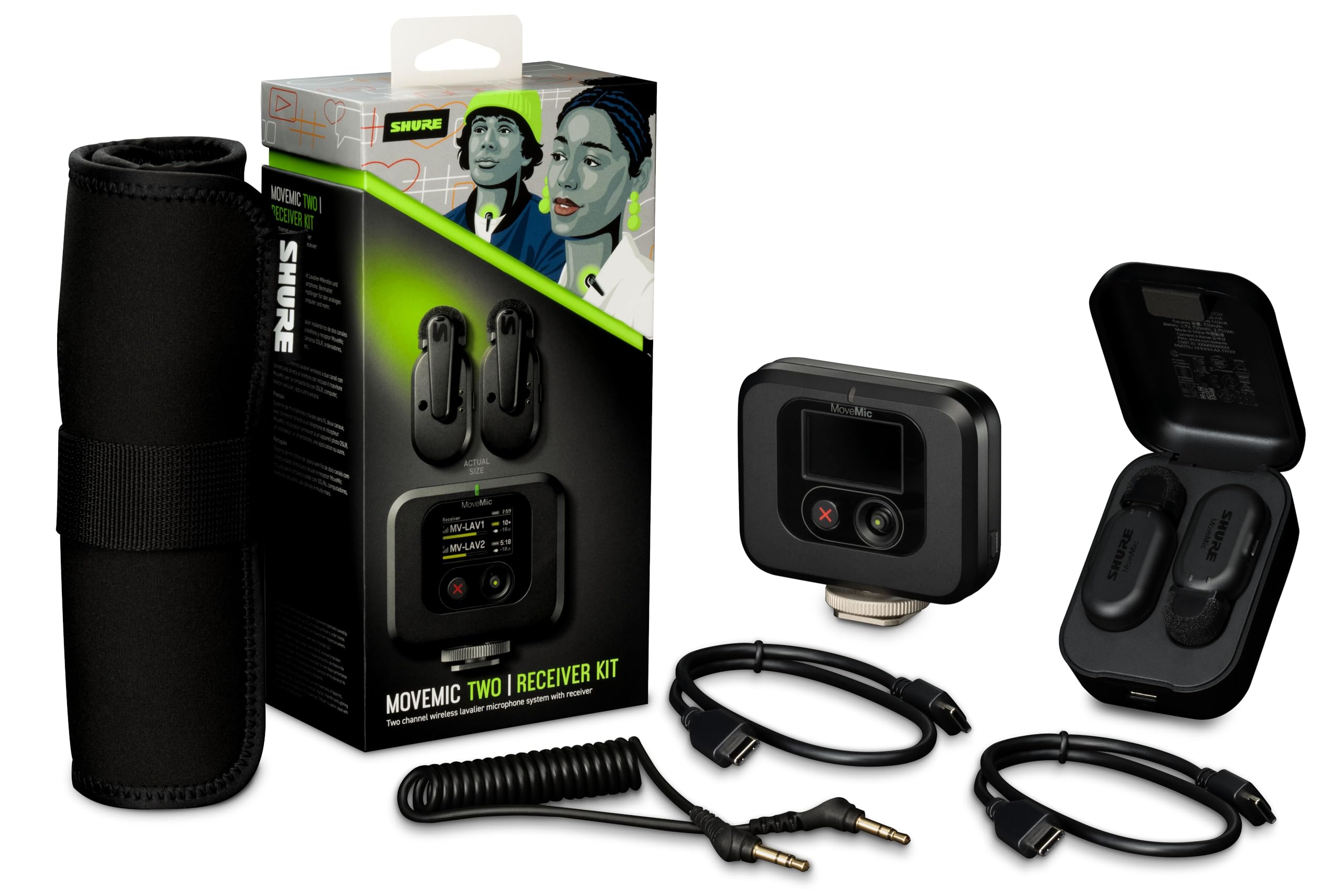 Foto 3 pulgar | Micrófonos Lavalier Inalámbricos Shure Movemic Two Kit Con Receptor - Venta Internacional.