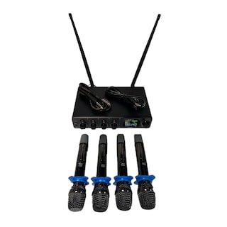 Foto 2 | Sistema Soundtrack De Micrófonos Inalámbricos Stw-401f Frecuencias Uhf De 60 A 80 M De Alcance.