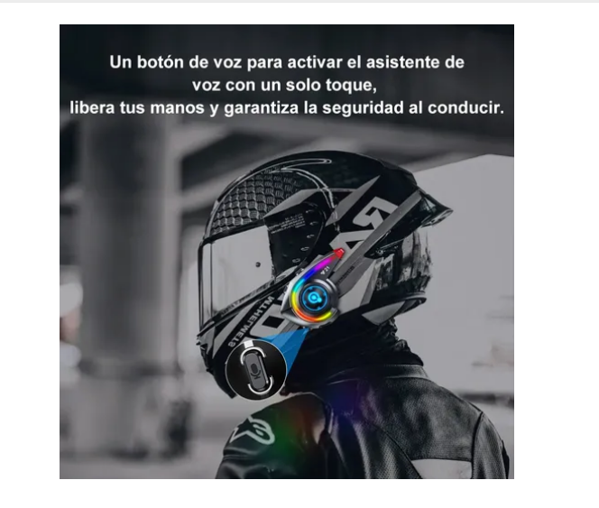 Foto 4 | Audífono Intercomunicación con Bluetooth