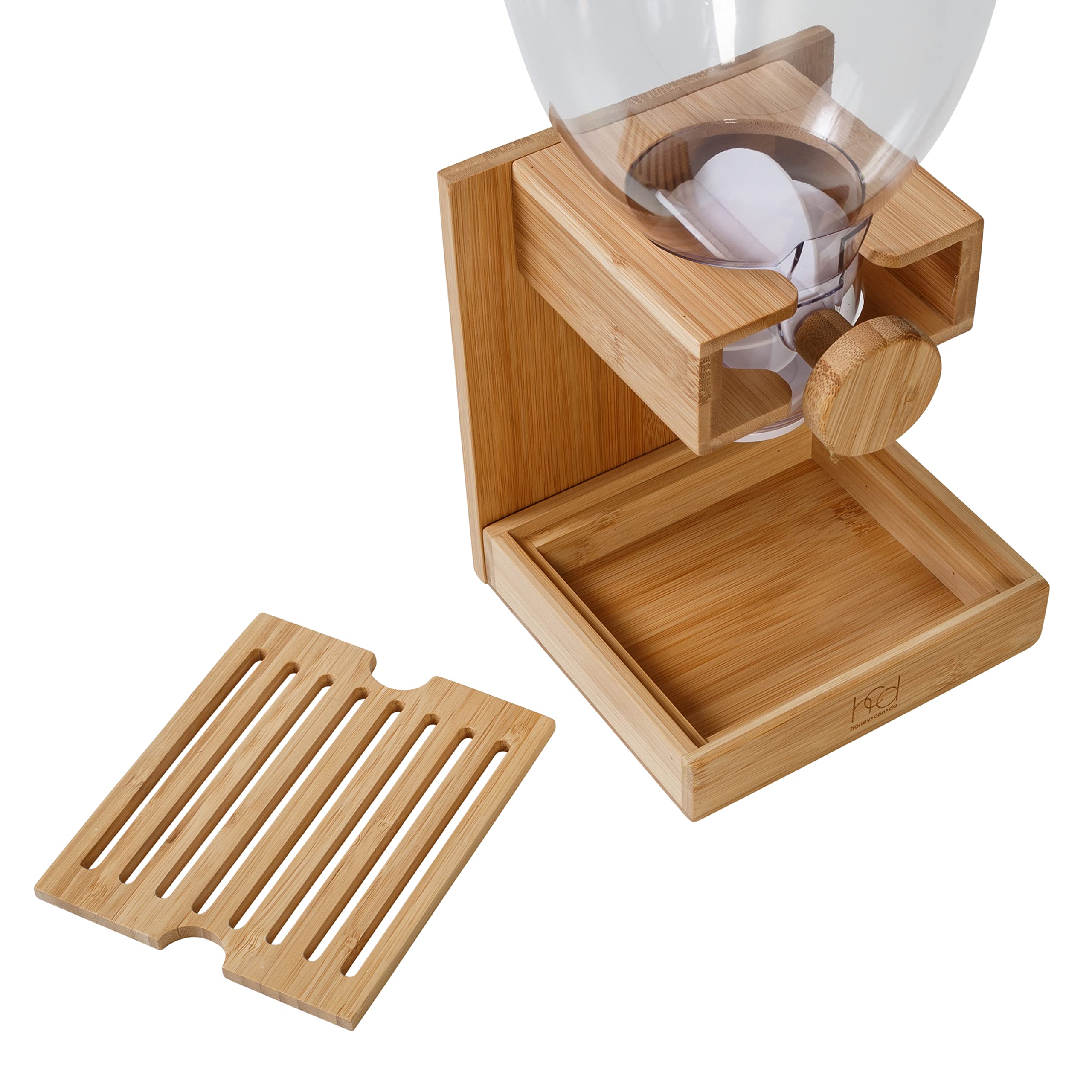 Foto 8 pulgar | Dispensador De Cereales Honey Can Do Bamboo Natural, 500 Ml - Venta Internacional.