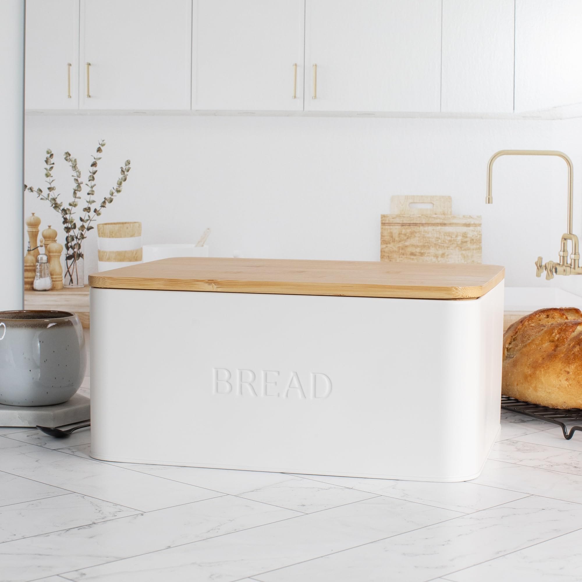 Breadera Zicoto Beautiful Con Tapa De Madera Para Cocina - Venta Internacional. $1,035