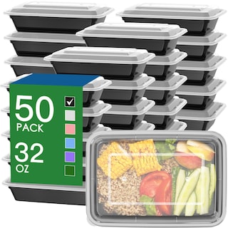 Foto 1 | Recipientes Dealusy Para Preparación De Comidas 32 Oz (paquete De 50) Con Tapas Fáciles De Abrir - Venta Internaciona