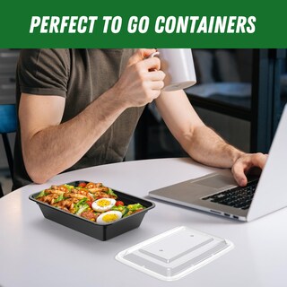 Foto 7 | Recipientes Dealusy Para Preparación De Comidas 32 Oz (paquete De 50) Con Tapas Fáciles De Abrir - Venta Internaciona
