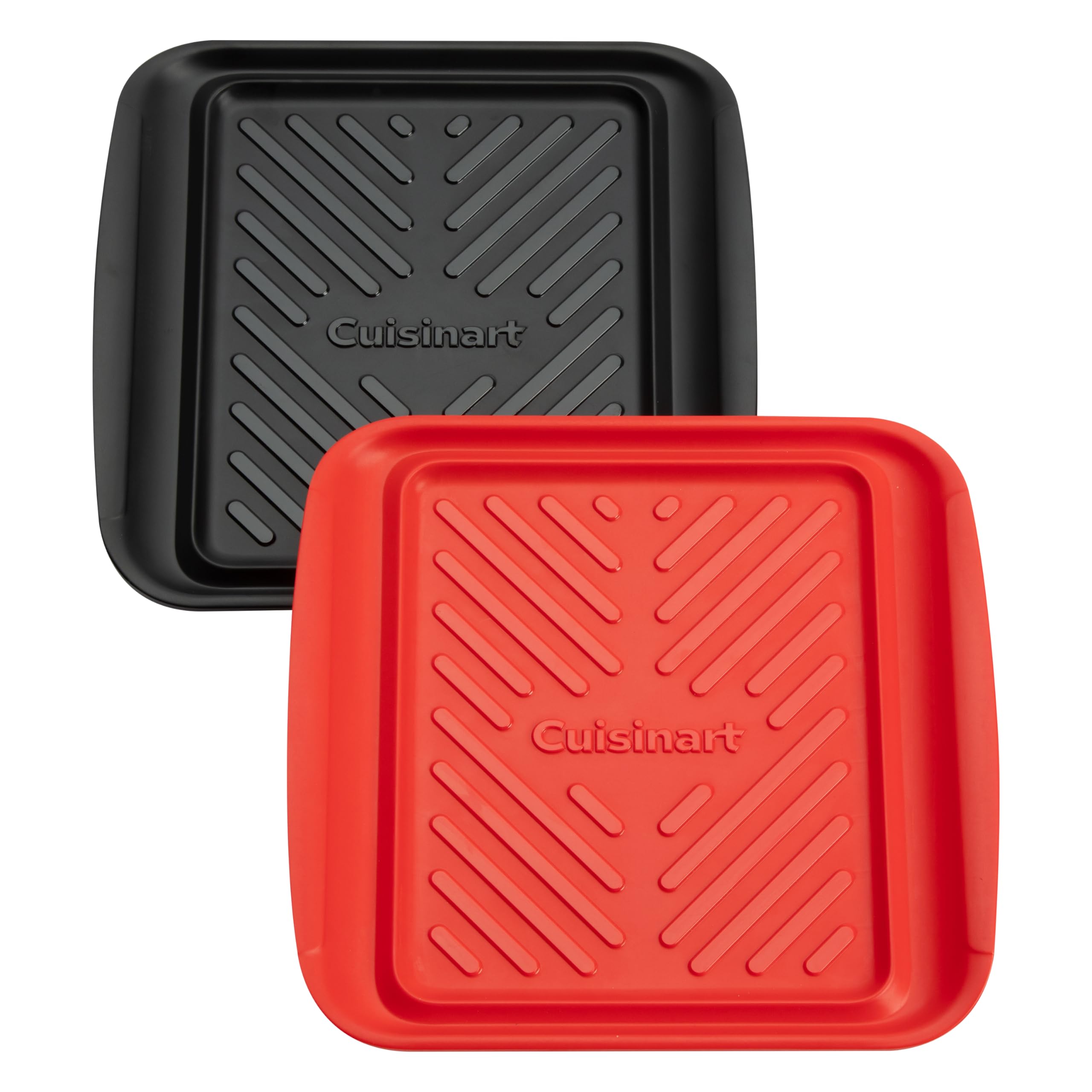 Foto 2 pulgar | Bandejas Para Preparar Y Servir A La Parrilla Cuisinart Cpk-180, Negro/rojo - Venta Internacional.