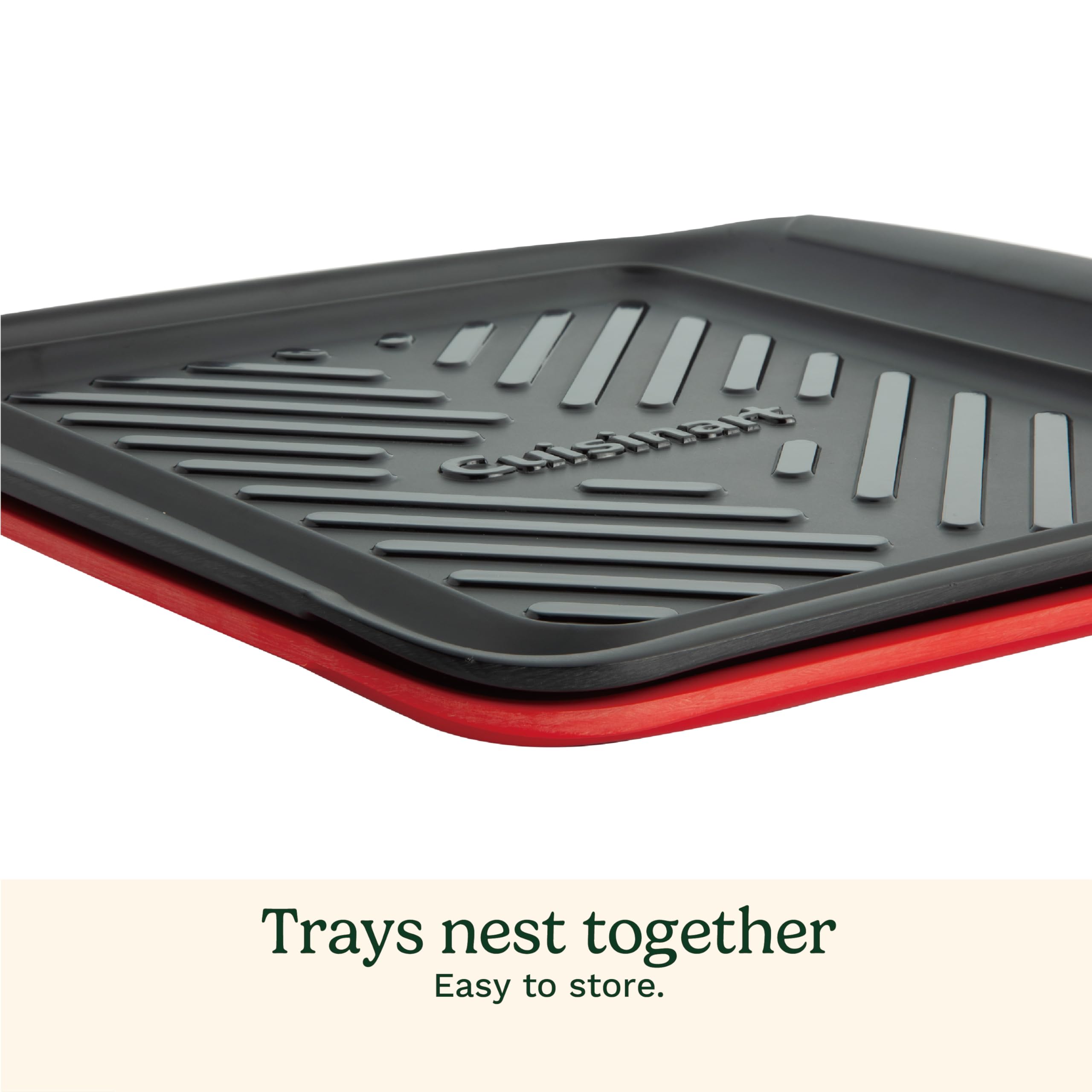 Foto 5 pulgar | Bandejas Para Preparar Y Servir A La Parrilla Cuisinart Cpk-180, Negro/rojo - Venta Internacional.