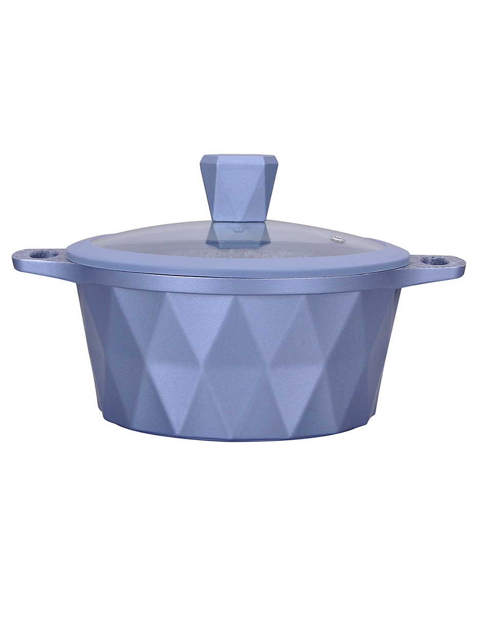 Foto 4 pulgar | Batería de Cocina Kochstelle Serenity color Azul con Mármol Antiadherente