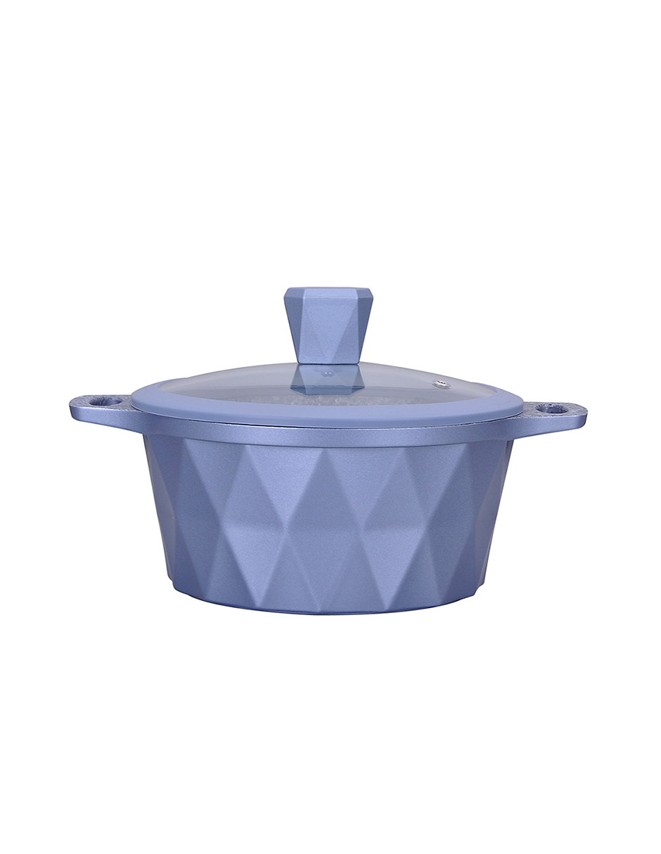 Foto 4 | Batería de Cocina Kochstelle Serenity color Azul con Mármol Antiadherente