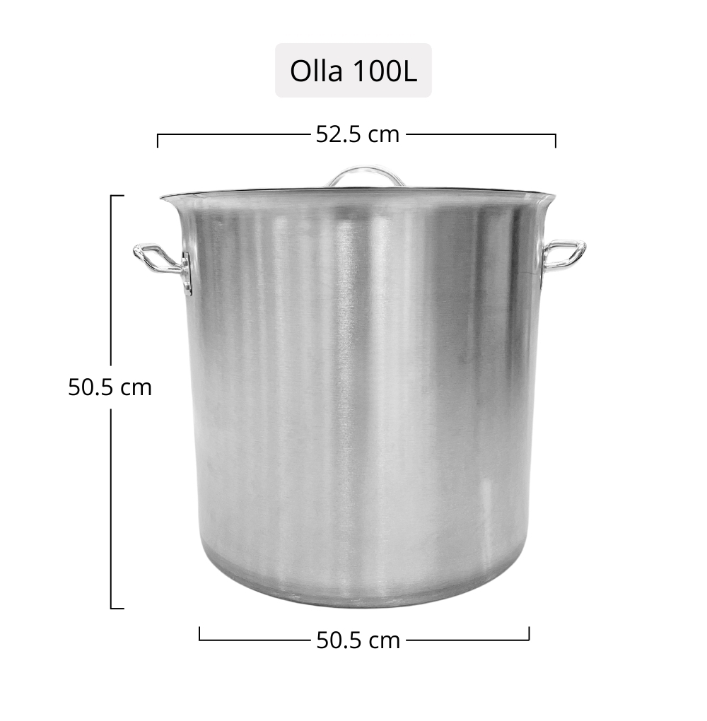 Foto 6 | Olla de Acero Inoxidable Moven con Tapa 100 L