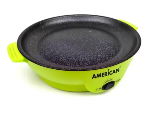 Wünd Parrilla Comal Sartén Eléctrico American 6022 Antihaderente Color Verde