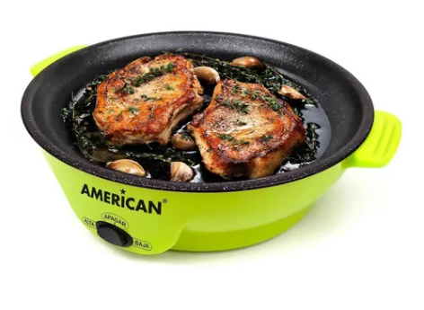 Foto 4 pulgar | Wünd Parrilla Comal Sartén Eléctrico American 6022 Antihaderente Color Verde