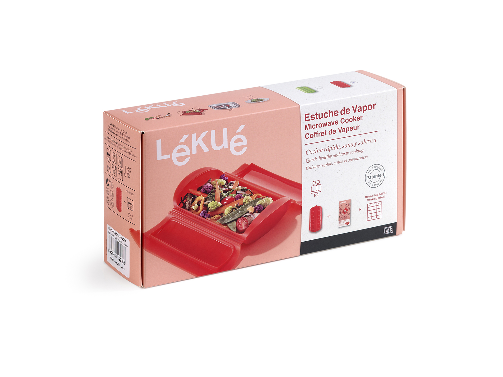 Foto 1 | Estuche de Vapor Lékué Rojo