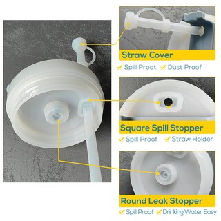Foto 5 | Set de Tapones contra Derrames para Stanley Cup 2.0, 1,2/0,9 L - Venta Internacional