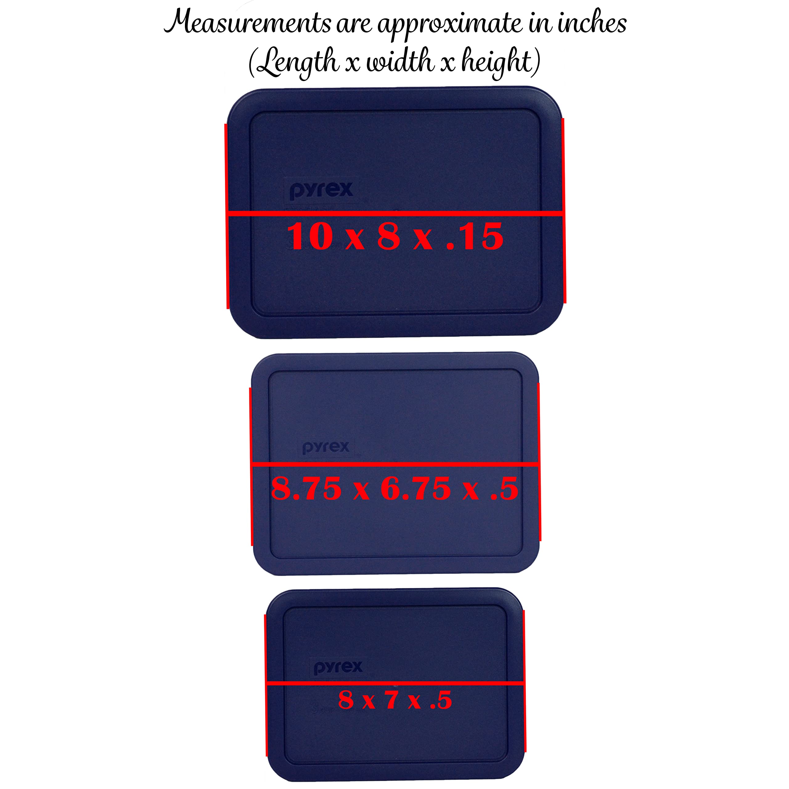 Foto 3 pulgar | Tapas De Almacenamiento Pyrex 7210 Pc De 3 Tazas, 7211 Piezas De 6 Tazas Y 7212 Piezas De 11 Tazas - Venta Internaciona