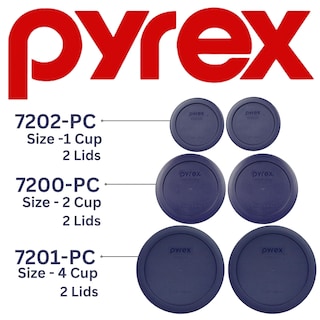 Foto 3 | Tapas De Repuesto Pyrex 7202-pc 240 Ml 7200 Pc 480 Ml 7201-pc 960 Ml - Venta Internacional.