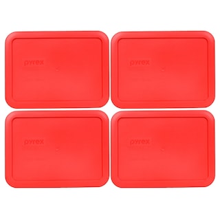 Foto 1 | Tapa De Almacenamiento De Alimentos Pyrex 7210 Unidades 3 Tazas Roja (paquete De 4) Hecha En Ee. Uu. - Venta In