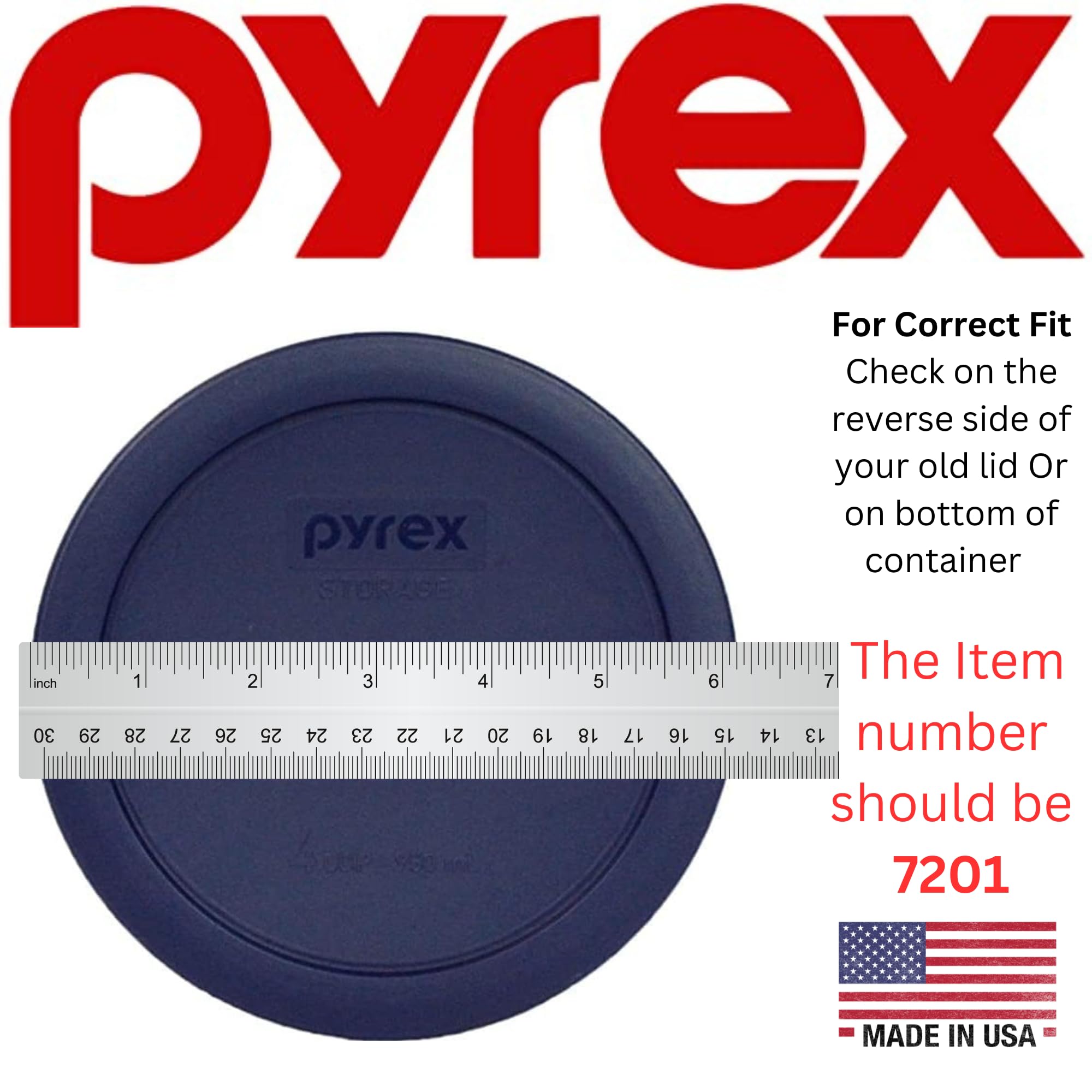 Foto 5 pulgar | Tapas De Almacenamiento De Alimentos Pyrex 7201-pc  4 Tazas  Azules  Redondas - Venta Internacional.