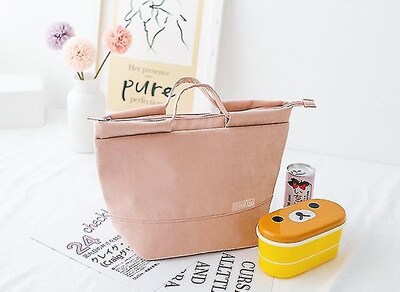 Foto 2 | Bolsa Refrigeradora De Almuerzos Y Pañales Huoguo, Color Liso, Rosa - Venta Internacional.