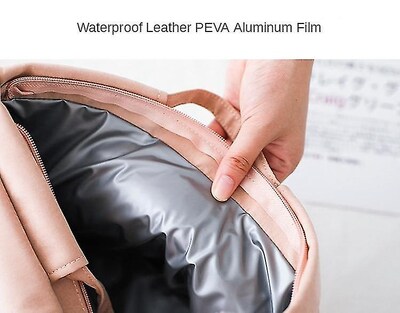 Foto 4 | Bolsa Refrigeradora De Almuerzos Y Pañales Huoguo, Color Liso, Rosa - Venta Internacional.