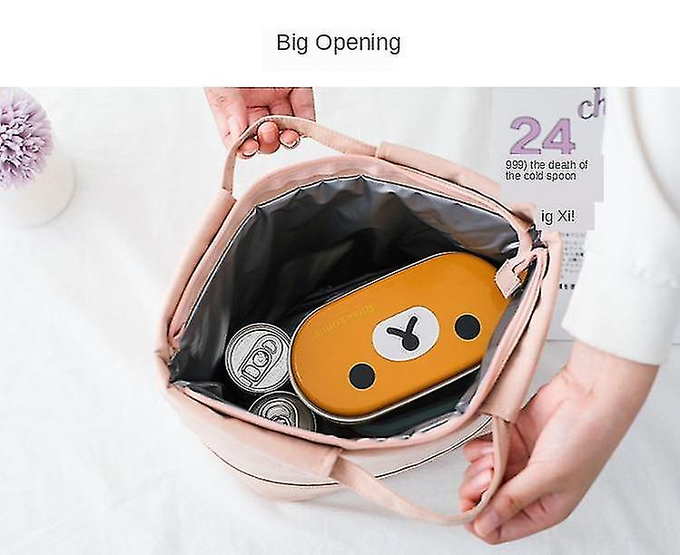 Foto 6 pulgar | Bolsa Refrigeradora De Almuerzos Y Pañales Huoguo, Color Liso, Rosa - Venta Internacional.