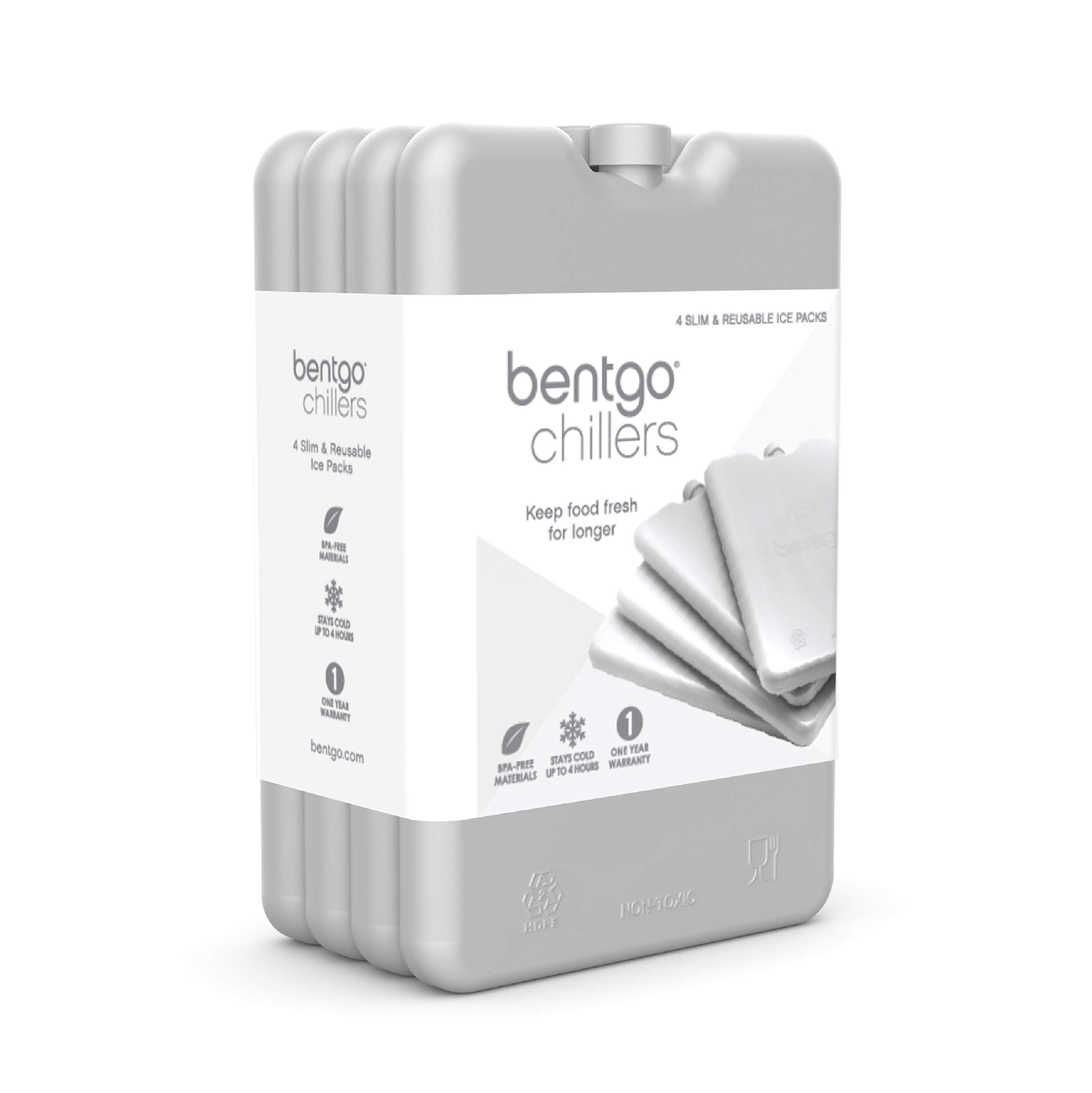 Foto 7 | Enfriadores Ice Packs Bentgo Ice Lunch, Paquete De 4 (gris) - Venta Internacional.