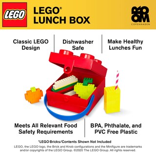 Foto 4 | Lunchbox Room Copenhagen Lego - Caja De Transporte De Mano Con 4 Asas Color Azul - Venta Internacional.