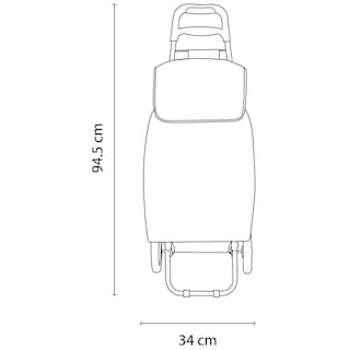 Foto 5 | Carro para Supermercado Storyland con Bolsa Desmontable Negra
