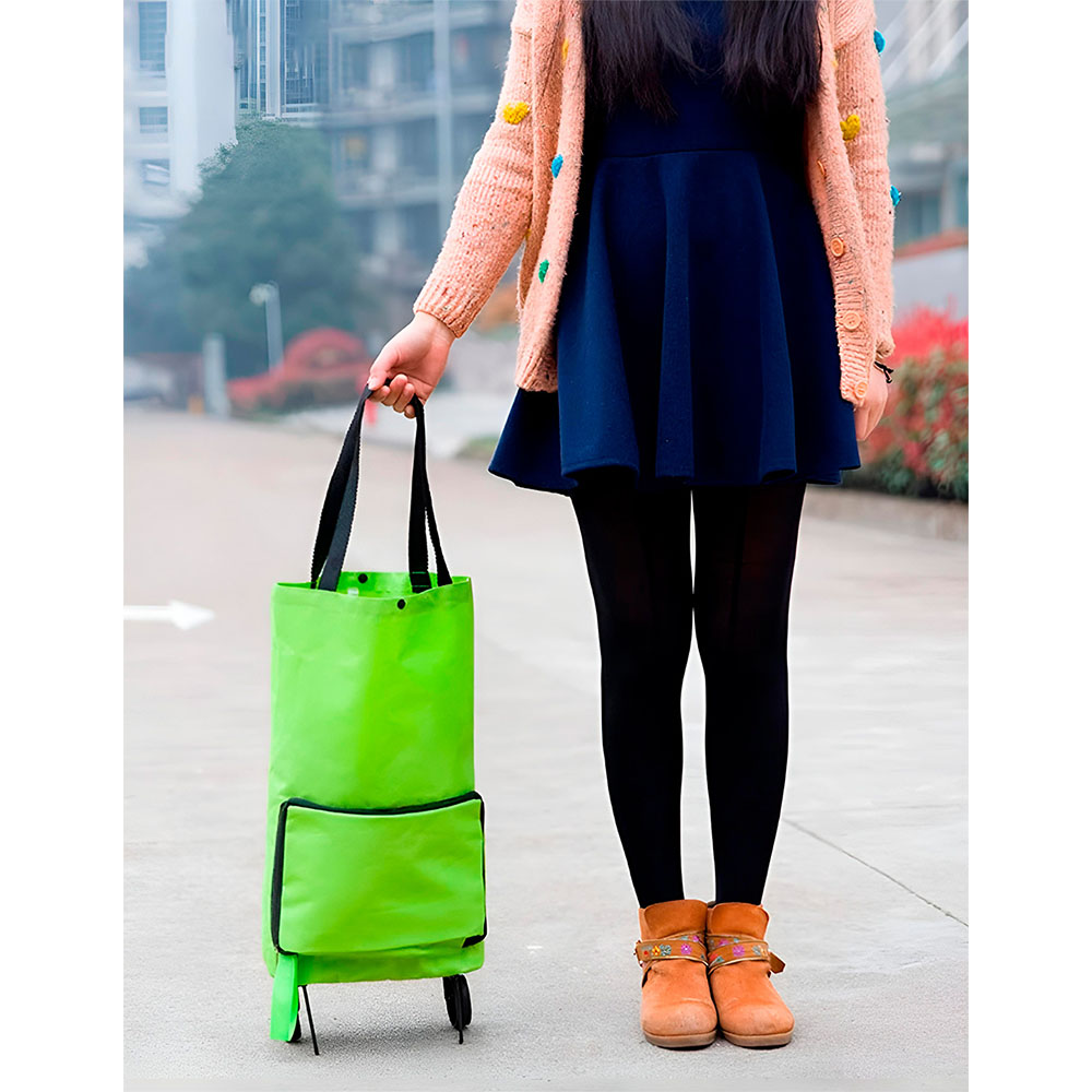 Foto 6 | Bolsa de Compras con Ruedas Plegable
