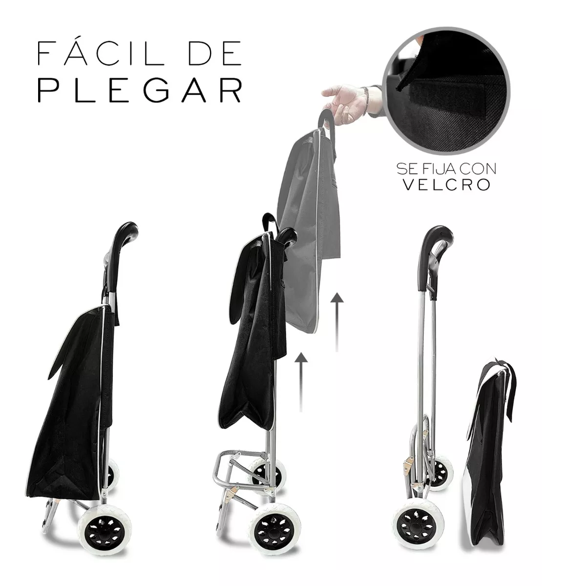 Foto 3 | Carrito Plegable Multiusos Eo Safe Imports Esi-17743 Negro