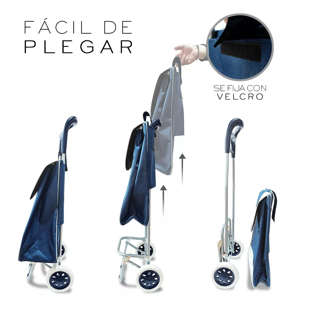 Foto 3 | Carrito Plegable Multiusos Eo Safe Imports Esi-17742 Azul