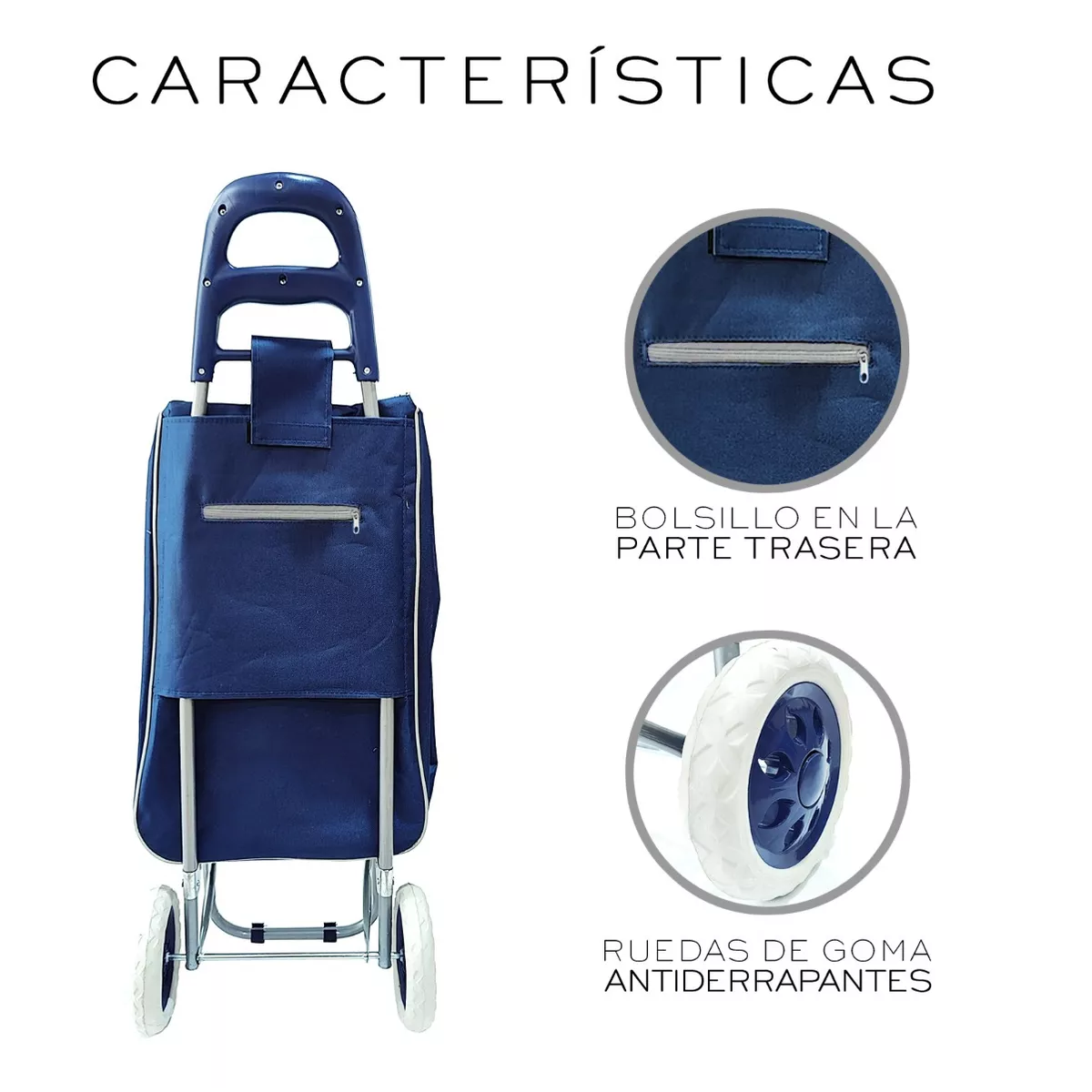Foto 5 pulgar | Carrito Plegable Multiusos Eo Safe Imports Esi-17742 Azul