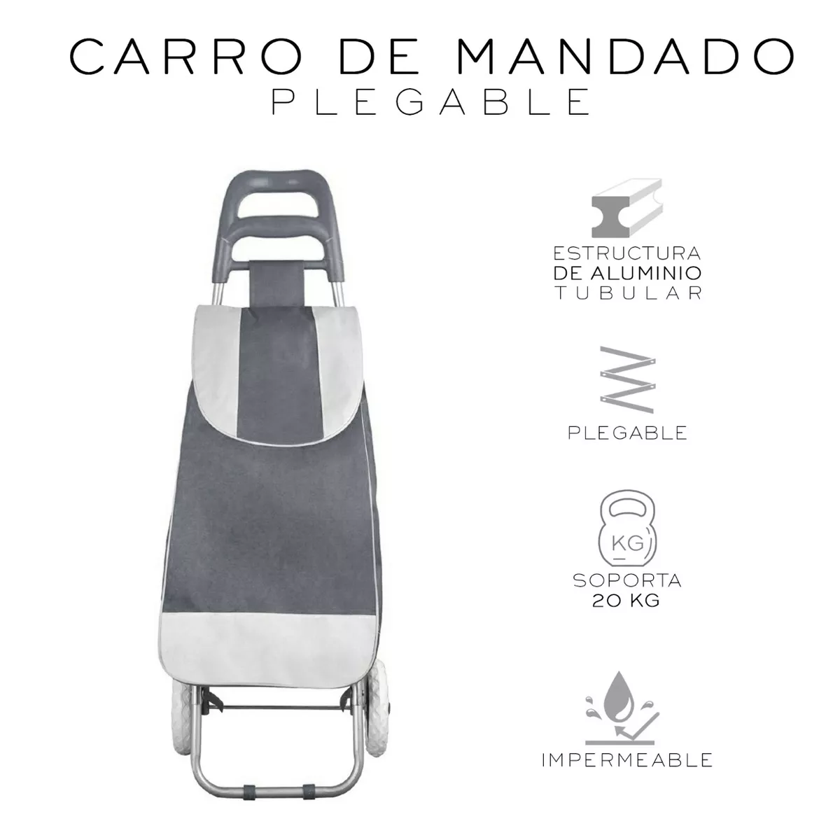 Foto 3 pulgar | Carrito Plegable Multiusos Eo Safe Imports Esi-17741 Gris